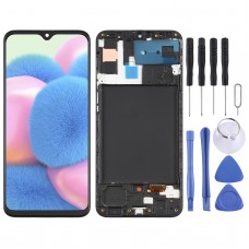 מקורי Super Remoled חומר LCD מסך digitizer מלא הרכבה עם מסגרת עבור Samsung Galaxy A30S