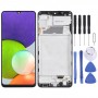 Incell חומר LCD מסך digitizer מלא הרכבה עם מסגרת עבור Samsung Galaxy A22 4G (שחור)