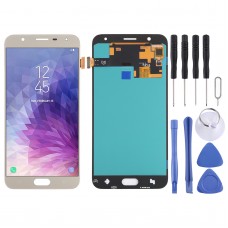OLED חומר LCD מסך digitizer מלא הרכבה עבור Samsung Galaxy J4 SM-J400 (זהב)