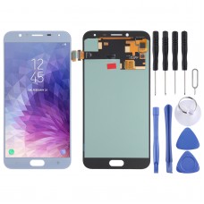 OLED חומר LCD מסך digitizer מלא הרכבה עבור Samsung Galaxy J4 SM-J400 (כחול)
