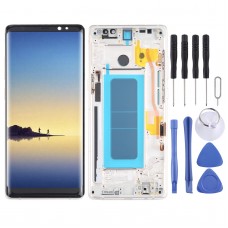 OLED חומר LCD מסך digitizer מלא הרכבה עם מסגרת עבור Samsung Galaxy הערה 8 SM-N950 (זהב)