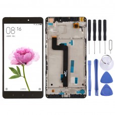 מסך LCD ו digitizer הרכבה מלאה עם מסגרת עבור xiaomi mi מקס (שחור)