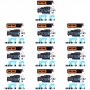 10 יח רמקול רשת אבק אבק עם מסגרת לאייפון 13 Pro Max (זהב)