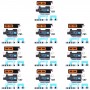 10 מחשב רמקול רשת אבק אבק עם מסגרת לאייפון 13 Pro (לבן)