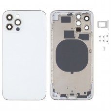 כיסוי דיור אחורי עם חיקוי מראה של IP12 Pro עבור iPhone 11 Pro (לבן)