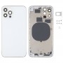 כיסוי דיור אחורי עם חיקוי מראה של IP12 Pro עבור iPhone 11 Pro (לבן)
