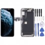 מסך LCD מקורי לאייפון 11 Pro Digitizer הרכבה מלאה עם כבל גמיש רמקול אזהרה