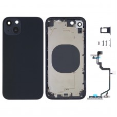 כיסוי דיור אחורי עם חיקוי מראה של IP14 עבור iPhone XR (שחור)