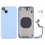 כיסוי דיור אחורי עם חיקוי מראה של IP14 עבור iPhone XR (כחול)
