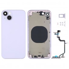 כיסוי דיור אחורי עם חיקוי מראה של IP14 עבור iPhone XR (סגול)