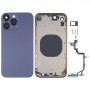 כיסוי דיור אחורי עם חיקוי מראה של IP14 Pro עבור iPhone XR (סגול)