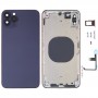 כיסוי דיור אחורי עם חיקוי מראה של IP14 Pro Max עבור iPhone XR (סגול)