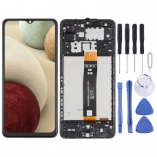 מסך LCD מקורי עבור Samsung Galaxy A12 Nacho SM-A127F Digitizer הרכבה מלאה עם מסגרת