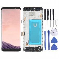 מסך LCD TFT עבור Samsung Galaxy S8+ SM-G955 Digitizer הרכבה מלאה עם מסגרת (שחור)