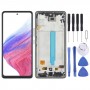 מסך LCD OLED עבור סמסונג גלקסי A53 5G SM-A536 דיגיטייזר מכלול מלא עם מסגרת (שחור)