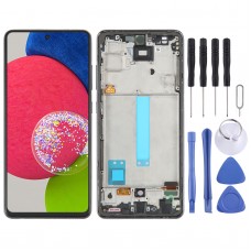 6.33 אינץ מסך LCD OLED עבור Samsung Galaxy A52S 5G SM-A528 Digitizer הרכבה מלאה עם מסגרת (שחור)