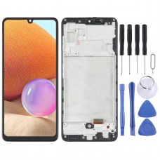 מסך LCD של OLED עבור סמסונג גלקסי A32 4G SM-A325 דיגיטייזר מכלול מלא עם מסגרת