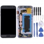 מסך LCD OLED עבור Galaxy S7 - G930V Digitizer הרכבה מלאה עם מסגרת (אפור)