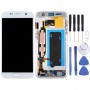 מסך LCD OLED עבור Galaxy S7 - G930V Digitizer הרכבה מלאה עם מסגרת (לבן)