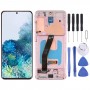 מסך LCD של חומר AMOLED דינאמי מקורי ומכלול דיגיטייזר מלא עם מסגרת עבור סמסונג גלקסי S20 4G SM-G980 (ורוד)