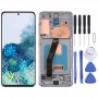 מסך LCD של חומר AMOLED דינאמי מקורי ומכלול דיגיטלייזר מלא עם מסגרת לסמסונג גלקסי S20 4G SM-G980 (אפור)