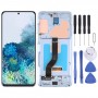 מסך LCD Super AMOLED מקורי עבור Samsung Galaxy S20+ 5G SM-G986B-G985 Digitizer הרכבה מלאה עם מסגרת (כחול)
