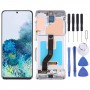 מסך LCD Super AMOLED מקורי עבור Samsung Galaxy S20+ 5G SM-G986B-G985 Digitizer הרכבה מלאה עם מסגרת (כסף)
