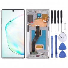 מסך LCD מקורי עבור Samsung Galaxy Note10+ 4G-Note10+ 5G SM-N976-N975 Digitizer הרכבה מלאה עם מסגרת (אפור)