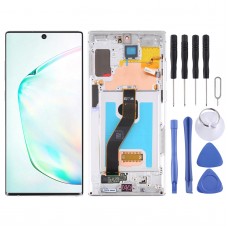 מסך LCD מקורי עבור סמסונג גלקסי הערה 10+ 4G-הערה 10+ 5G SM-N976-N975 Digitizer הרכבה מלאה עם מסגרת (כסף)