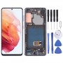 מסך LCD Super AMOLED מקורי לסמסונג גלקסי S21 4G-S21 5G SM-G990 SM-G991 Digitizer הרכבה מלאה עם מסגרת (שחור)