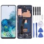 מסך LCD Super Amoled המקורי ומכלול דיגיטייזר מלא עם מסגרת לסמסונג גלקסי S20 5G SM-G981B (שחור)