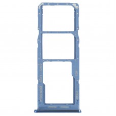 עבור Samsung Galaxy M32 SM-M325 מגש כרטיס SIM + מגש כרטיס SIM + מגש כרטיס מיקרו SD (כחול)