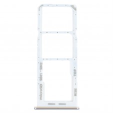 עבור Samsung Galaxy M32 SM-M325 מגש כרטיס SIM + מגש כרטיס SIM + מגש כרטיס מיקרו SD (כסף)