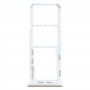 עבור Samsung Galaxy M32 SM-M325 מגש כרטיס SIM + מגש כרטיס SIM + מגש כרטיס מיקרו SD (כסף)