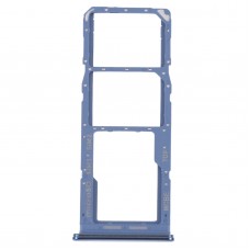 עבור Samsung Galaxy M32 5G SM-M326B מגש כרטיס SIM מקורי + מגש כרטיס SIM + מגש כרטיס מיקרו SD (כחול)
