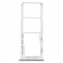 עבור Samsung Galaxy M32 5G SM-M326B מגש כרטיס SIM מקורי + מגש כרטיס SIM + מגש כרטיס מיקרו SD (לבן)