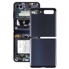 עבור Samsung Galaxy Z Flip 4G SM-F700 סוללת זכוכית כיסוי אחורי (שחור)