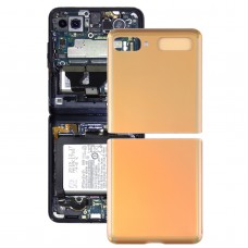 עבור Samsung Galaxy Z Flip 4G SM-F700 סוללת זכוכית כיסוי אחורי (זהב)