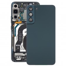 עבור Samsung Galaxy S22+ 5G SM-S906B כיסוי אחורי סוללה עם כיסוי עדשת מצלמה (ירוק)