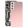 עבור Samsung Galaxy S22 5G SM-S901B כיסוי אחורי סוללה עם כיסוי עדשת מצלמה (ורוד)