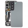 עבור Samsung Galaxy S22 5G SM-S901B כיסוי אחורי סוללה עם כיסוי עדשת מצלמה (אפור)