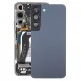 עבור Samsung Galaxy S22 5G SM-S901B כיסוי אחורי סוללה עם כיסוי עדשת מצלמה (כחול)