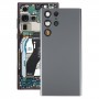 עבור Samsung Galaxy S22 Ultra 5G SM-S908B כיסוי אחורי סוללה עם כיסוי עדשת מצלמה (אפור)