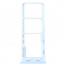 עבור Samsung Galaxy A23 SM-A235 מגש כרטיס SIM מקורי + מגש כרטיס SIM + מגש כרטיס מיקרו SD (כחול)