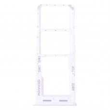 עבור Samsung Galaxy A23 SM-A235 מגש כרטיס SIM מקורי + מגש כרטיס SIM + מגש כרטיס מיקרו SD (לבן)