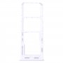 עבור Samsung Galaxy A23 SM-A235 מגש כרטיס SIM מקורי + מגש כרטיס SIM + מגש כרטיס מיקרו SD (לבן)