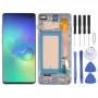 מסך LCD TFT עבור Samsung Galaxy S10+ SM-G975 Digitizer הרכבה מלאה עם מסגרת. לא תומך בזיהוי טביעות אצבע (שחור)