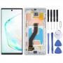 מסך LCD של OLED עבור סמסונג גלקסי הערה 10 SM-N970 דיגיטייזר מכלול מלא עם מסגרת. לא תומך בזיהוי טביעות אצבע (כסף)