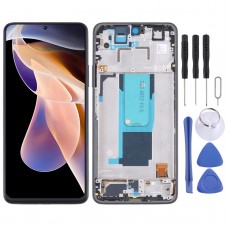 מסך LCD מקורי ומכלול דיגיטייזר מלא עם מסגרת עבור Xiaomi Redmi הערה 11 Pro China-Redmi Note 11 Pro+ 5G-11i-11i Hyperray (שחור)