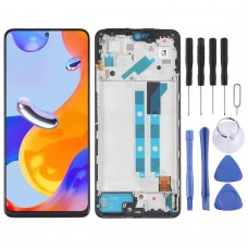 מסך LCD מקורי של AMOLED עבור Xiaomi Redmi הערה 11 Pro 4G - Redmi Note 11e Pro 5G - Poco X4 Pro 5G - Redmi Note 11 Pro+ 5G Digitizer Digitizer הרכבה מלאה עם מסגרת
